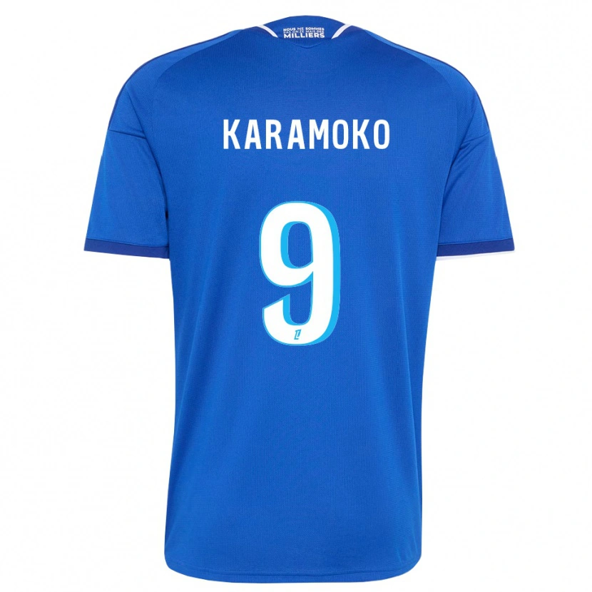 Danxen Mann Isaac Karamoko #9 Kongelig Blå Hvit Hjemmetrøye Drakt Trøye 2026/27 Skjorter T-Skjorte