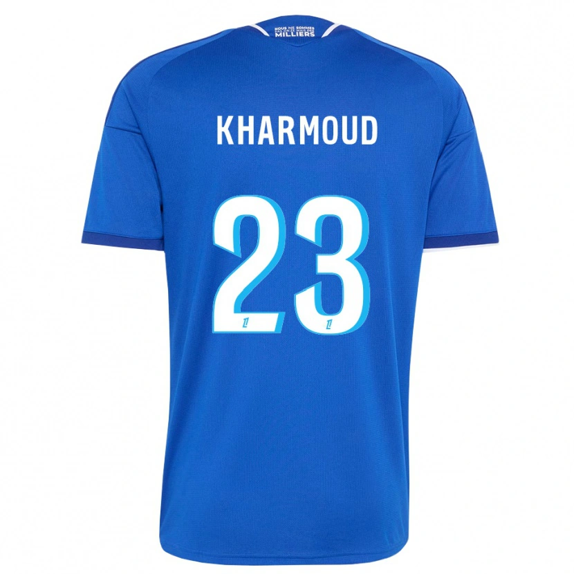 Danxen Mann Rayan Kharmoud #23 Kongelig Blå Hvit Hjemmetrøye Drakt Trøye 2026/27 Skjorter T-Skjorte