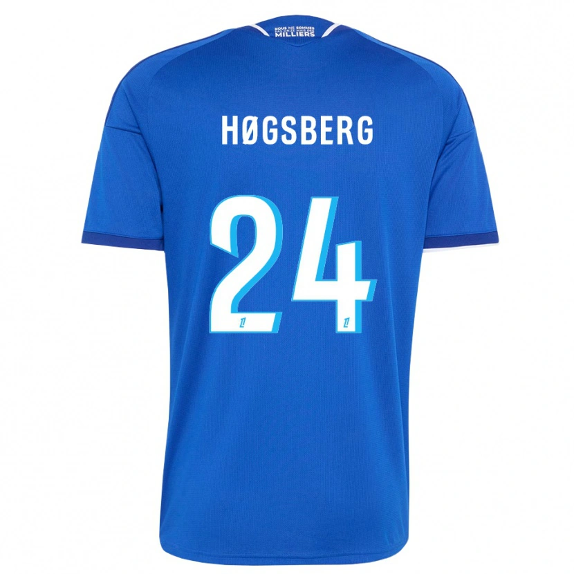 Danxen Mann Lucas Høgsberg #24 Kongelig Blå Hvit Hjemmetrøye Drakt Trøye 2026/27 Skjorter T-Skjorte