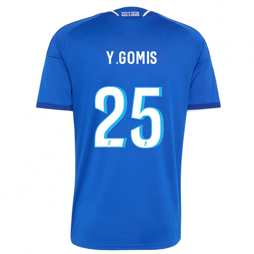 Danxen Mann Yoni Gomis #25 Kongelig Blå Hvit Hjemmetrøye Drakt Trøye 2026/27 Skjorter T-Skjorte