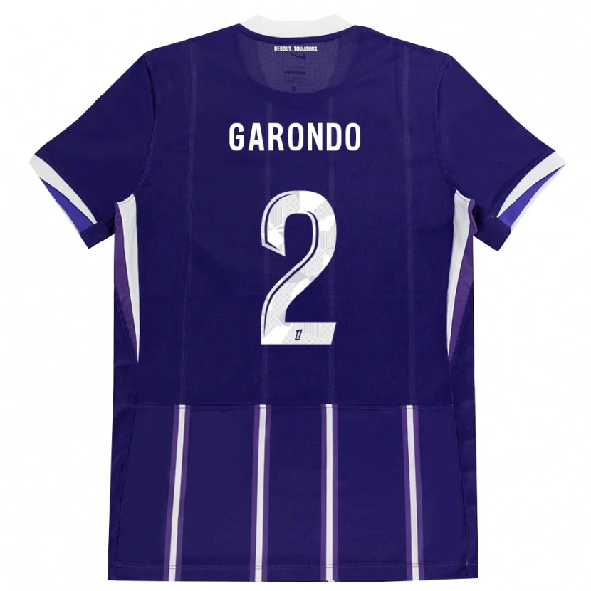 Danxen Mann Thibaud Garondo #2 Lilla Hvit Hjemmetrøye Drakt Trøye 2026/27 Skjorter T-Skjorte