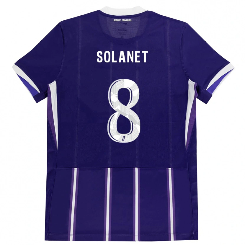 Danxen Mann Tatiana Solanet #8 Lilla Hvit Hjemmetrøye Drakt Trøye 2026/27 Skjorter T-Skjorte