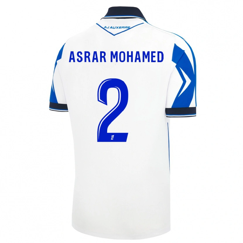 Danxen Mann El Asrar Mohamed #2 Svart Hvit Blå Hjemmetrøye Drakt Trøye 2026/27 Skjorter T-Skjorte