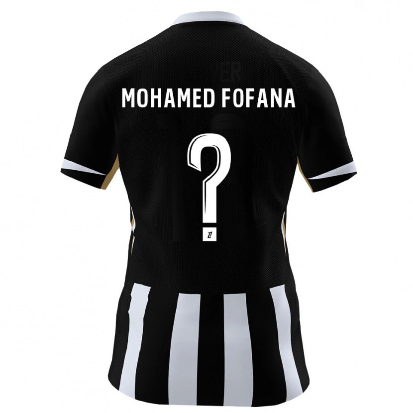 Danxen Mann Yanis Mohamed Fofana #0 Svart Blå Hjemmetrøye Drakt Trøye 2026/27 Skjorter T-Skjorte