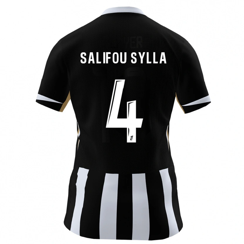 Danxen Mann Salifou Sylla #4 Svart Blå Hjemmetrøye Drakt Trøye 2026/27 Skjorter T-Skjorte