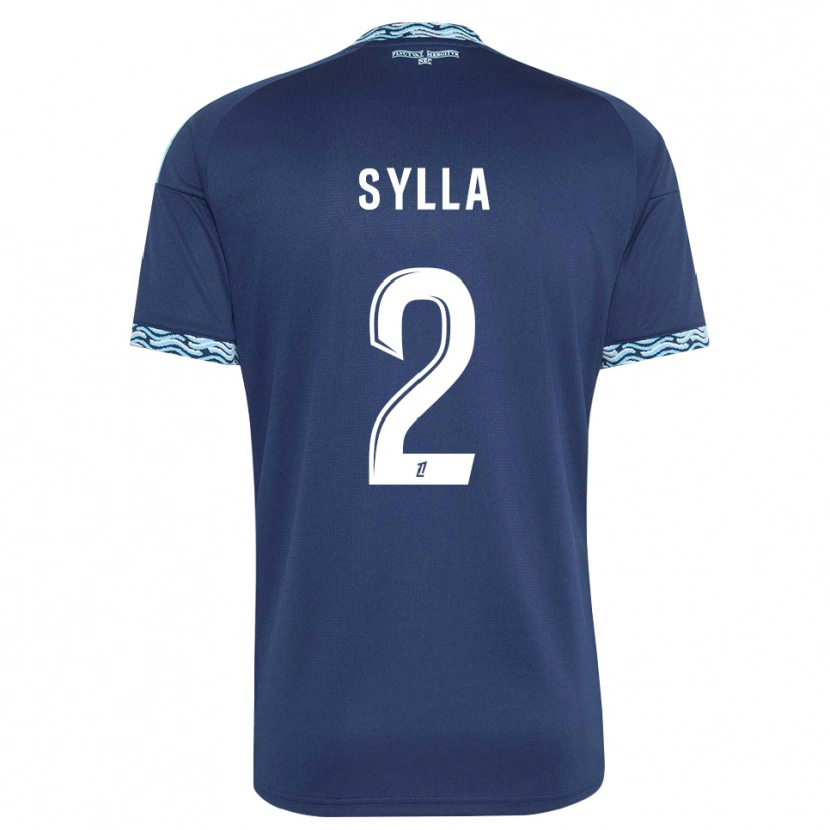 Danxen Mann Mohamed Sylla #2 Stålblå Hvit Hjemmetrøye Drakt Trøye 2026/27 Skjorter T-Skjorte