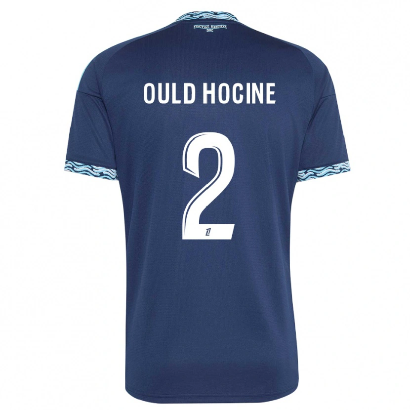Danxen Mann Célina Ould Hocine #2 Stålblå Hvit Hjemmetrøye Drakt Trøye 2026/27 Skjorter T-Skjorte