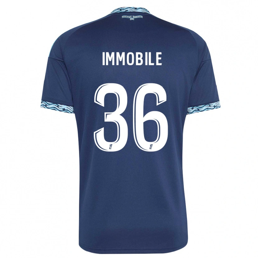 Danxen Mann Ciro Immobile #36 Stålblå Hvit Hjemmetrøye Drakt Trøye 2026/27 Skjorter T-Skjorte