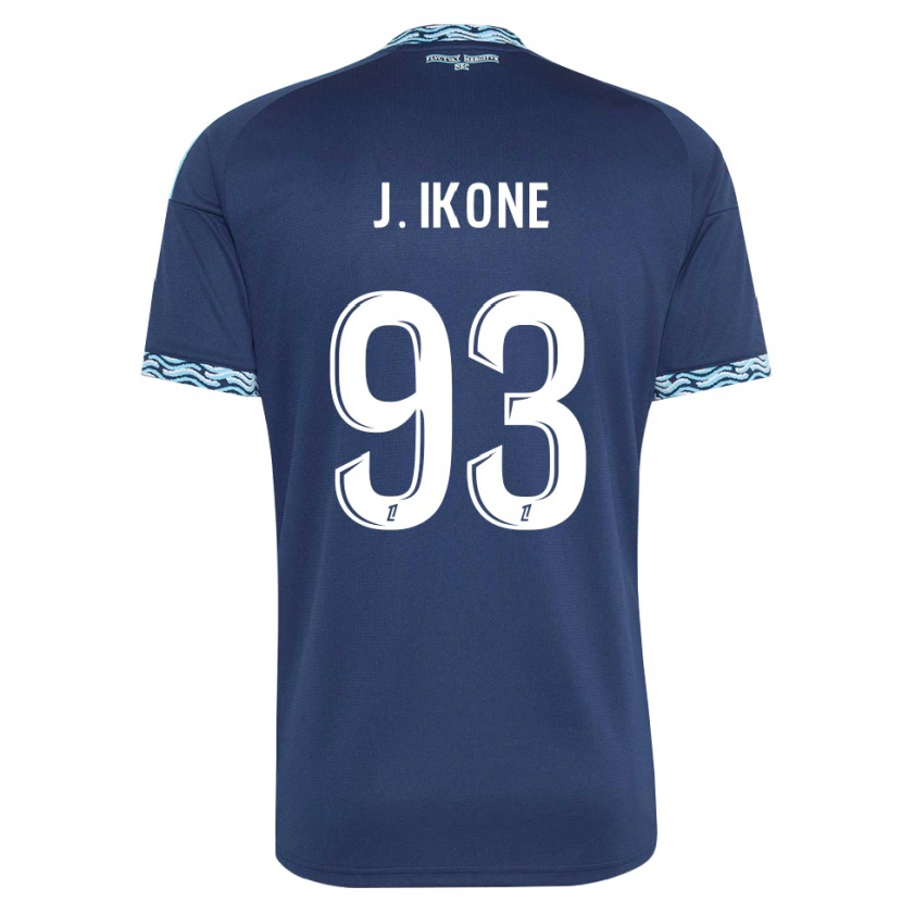 Danxen Mann Jonathan Ikoné #93 Stålblå Hvit Hjemmetrøye Drakt Trøye 2026/27 Skjorter T-Skjorte