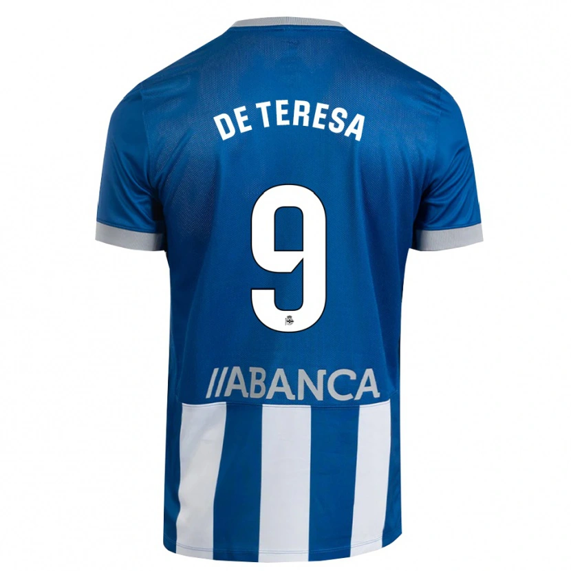 Danxen Mann Ana Lucía De Teresa #9 Blå Grå Hvit Hjemmetrøye Drakt Trøye 2026/27 Skjorter T-Skjorte