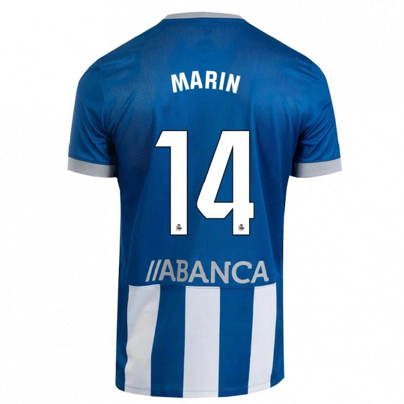 Danxen Mann Ainhoa Marín #14 Blå Grå Hvit Hjemmetrøye Drakt Trøye 2026/27 Skjorter T-Skjorte