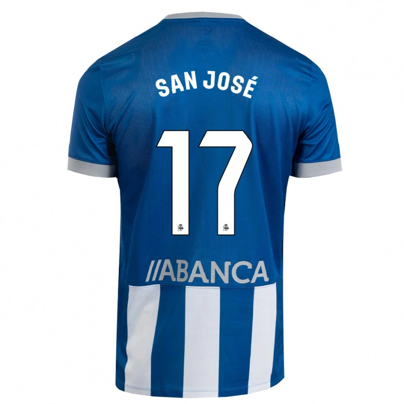 Danxen Mann Koke San José #17 Blå Grå Hvit Hjemmetrøye Drakt Trøye 2026/27 Skjorter T-Skjorte