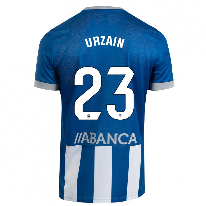 Danxen Mann Fabián Urzain #23 Blå Grå Hvit Hjemmetrøye Drakt Trøye 2026/27 Skjorter T-Skjorte