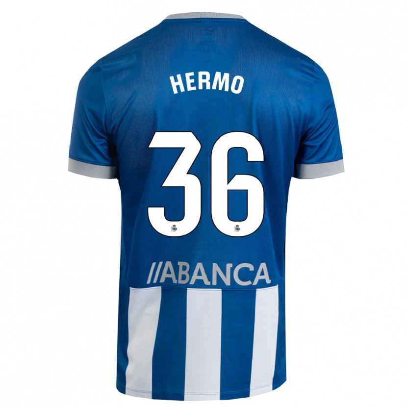 Danxen Mann Mario Hermo #36 Blå Grå Hvit Hjemmetrøye Drakt Trøye 2026/27 Skjorter T-Skjorte