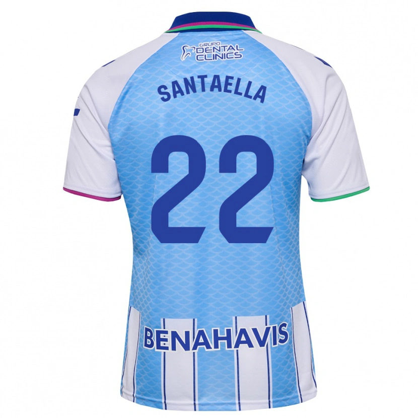 Danxen Mann Miguel Santaella #22 Dyp Himmelblå Hvit Hjemmetrøye Drakt Trøye 2026/27 Skjorter T-Skjorte