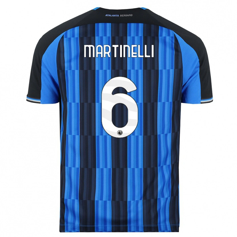Danxen Mann Gabriel Martinelli #6 Blå Svart Rød Hjemmetrøye Drakt Trøye 2026/27 Skjorter T-Skjorte