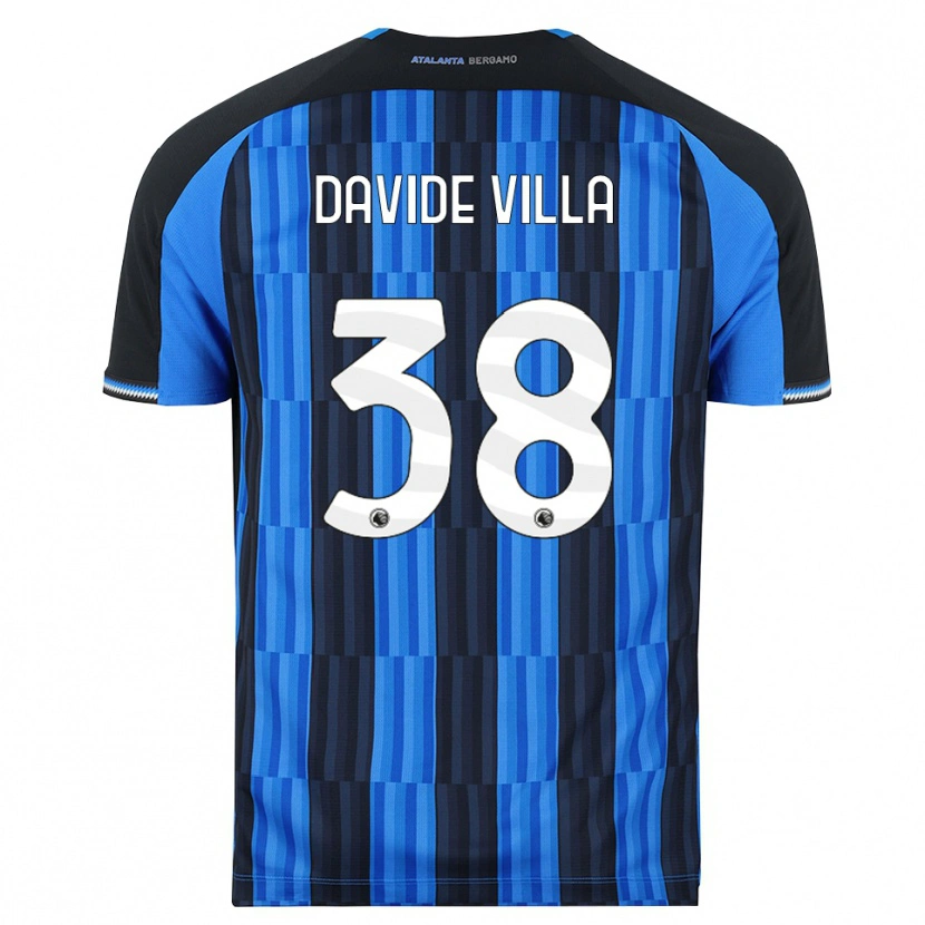 Danxen Mann Matteo Davide Villa #38 Blå Svart Rød Hjemmetrøye Drakt Trøye 2026/27 Skjorter T-Skjorte