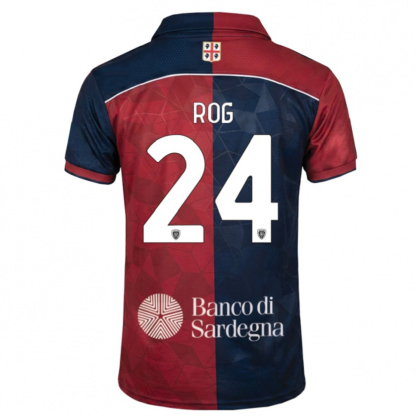 Danxen Mann Marko Rog #24 Burgunder Kongeblå Hjemmetrøye Drakt Trøye 2026/27 Skjorter T-Skjorte