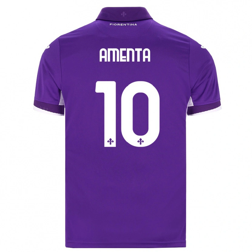 Danxen Mann Francesco Amenta #10 Lilla Hvit Rosa Hjemmetrøye Drakt Trøye 2026/27 Skjorter T-Skjorte