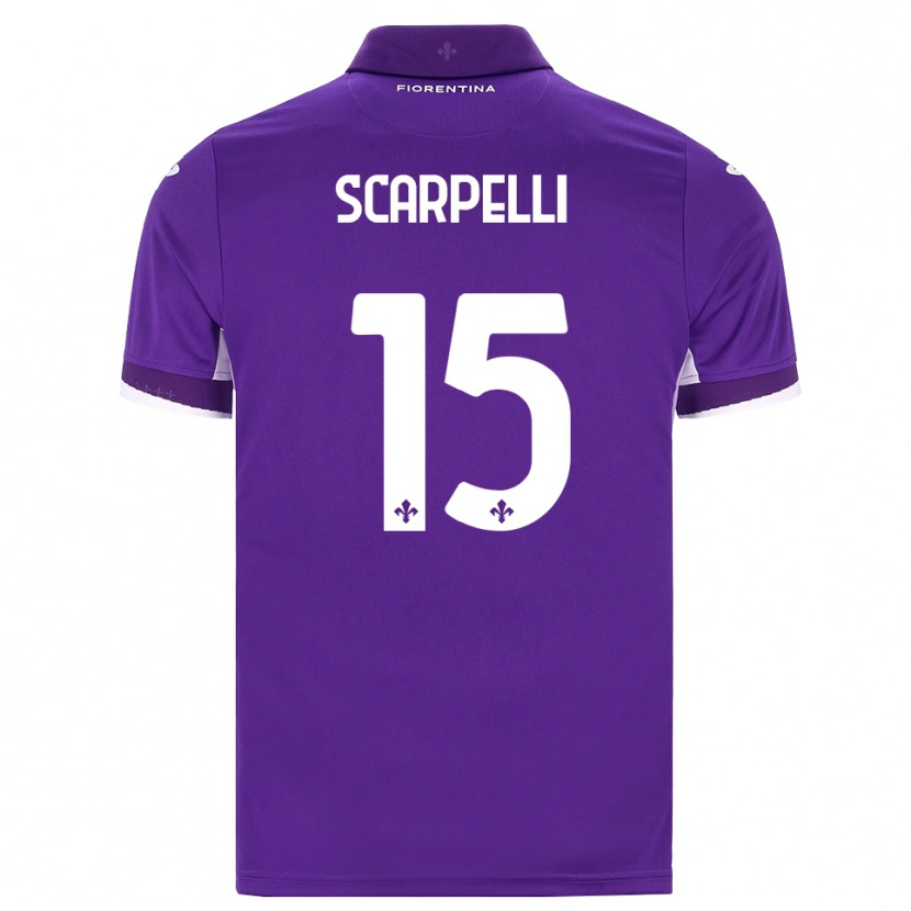Danxen Mann Diego Scarpelli #15 Lilla Hvit Rosa Hjemmetrøye Drakt Trøye 2026/27 Skjorter T-Skjorte