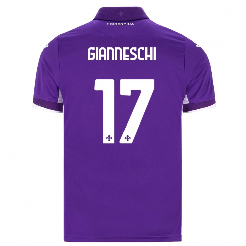 Danxen Mann Noah Gianneschi #17 Lilla Hvit Rosa Hjemmetrøye Drakt Trøye 2026/27 Skjorter T-Skjorte