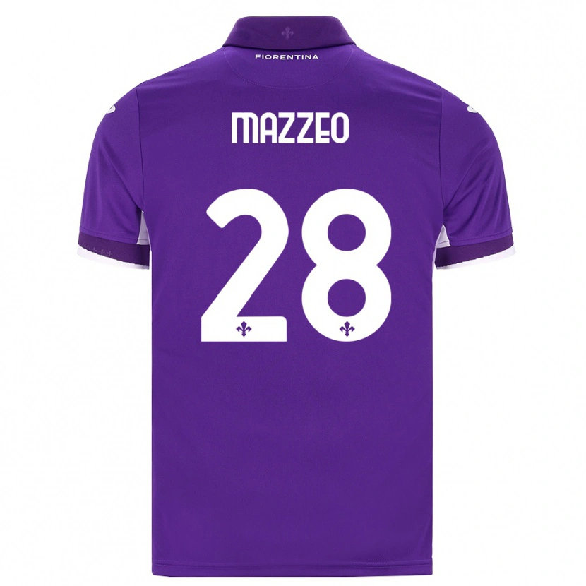 Danxen Mann Brando Mazzeo #28 Lilla Hvit Rosa Hjemmetrøye Drakt Trøye 2026/27 Skjorter T-Skjorte