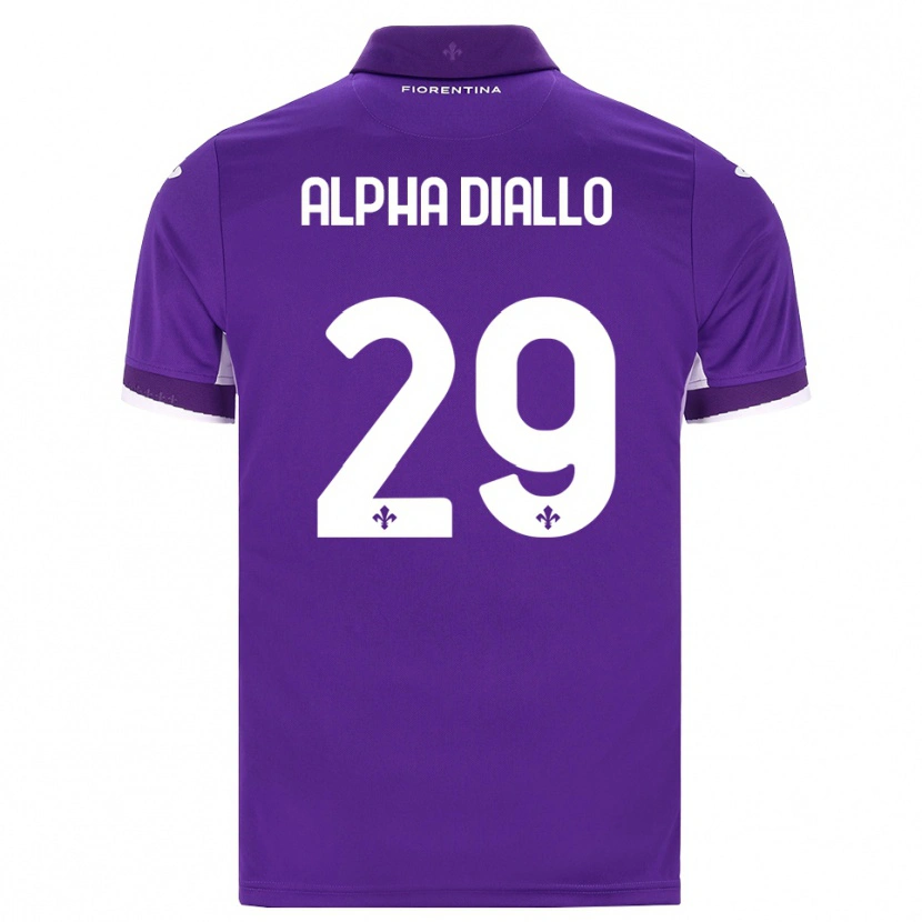 Danxen Mann Alpha Diallo #29 Lilla Hvit Rosa Hjemmetrøye Drakt Trøye 2026/27 Skjorter T-Skjorte
