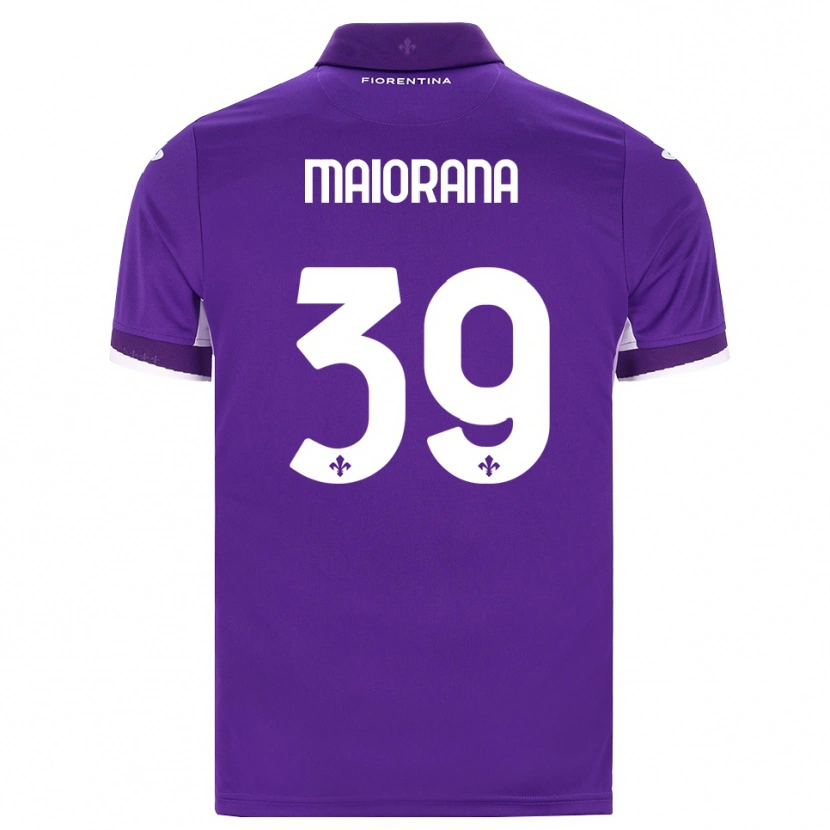 Danxen Mann Stefano Maiorana #39 Lilla Hvit Rosa Hjemmetrøye Drakt Trøye 2026/27 Skjorter T-Skjorte