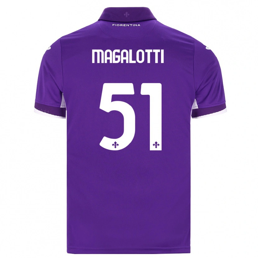 Danxen Mann Mattia Magalotti #51 Lilla Hvit Rosa Hjemmetrøye Drakt Trøye 2026/27 Skjorter T-Skjorte