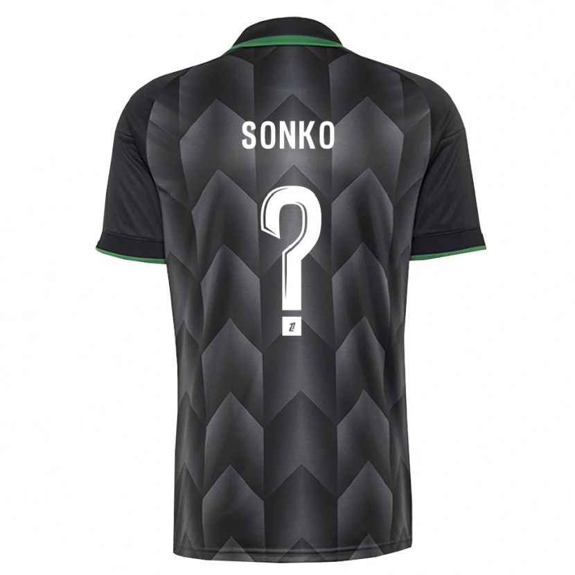 Danxen Mann Naël Sonko #0 Hvit Svart Grønn Bortetrøye Drakt Trøye 2026/27 Skjorter T-Skjorte