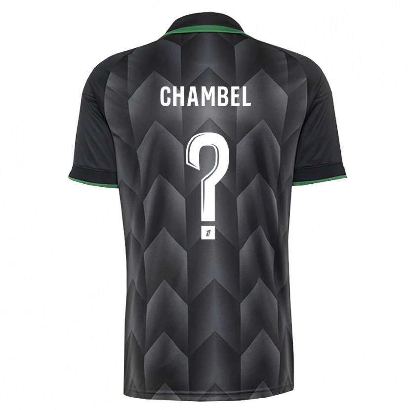 Danxen Mann Djibril Chambel #0 Hvit Svart Grønn Bortetrøye Drakt Trøye 2026/27 Skjorter T-Skjorte