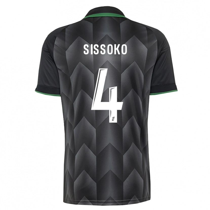 Danxen Mann Tidjane Sissoko #4 Hvit Svart Grønn Bortetrøye Drakt Trøye 2026/27 Skjorter T-Skjorte