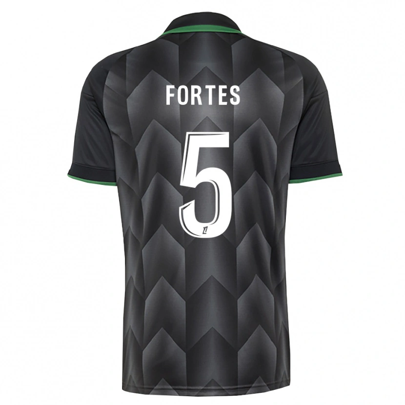 Danxen Mann Steven Fortes #5 Hvit Svart Grønn Bortetrøye Drakt Trøye 2026/27 Skjorter T-Skjorte