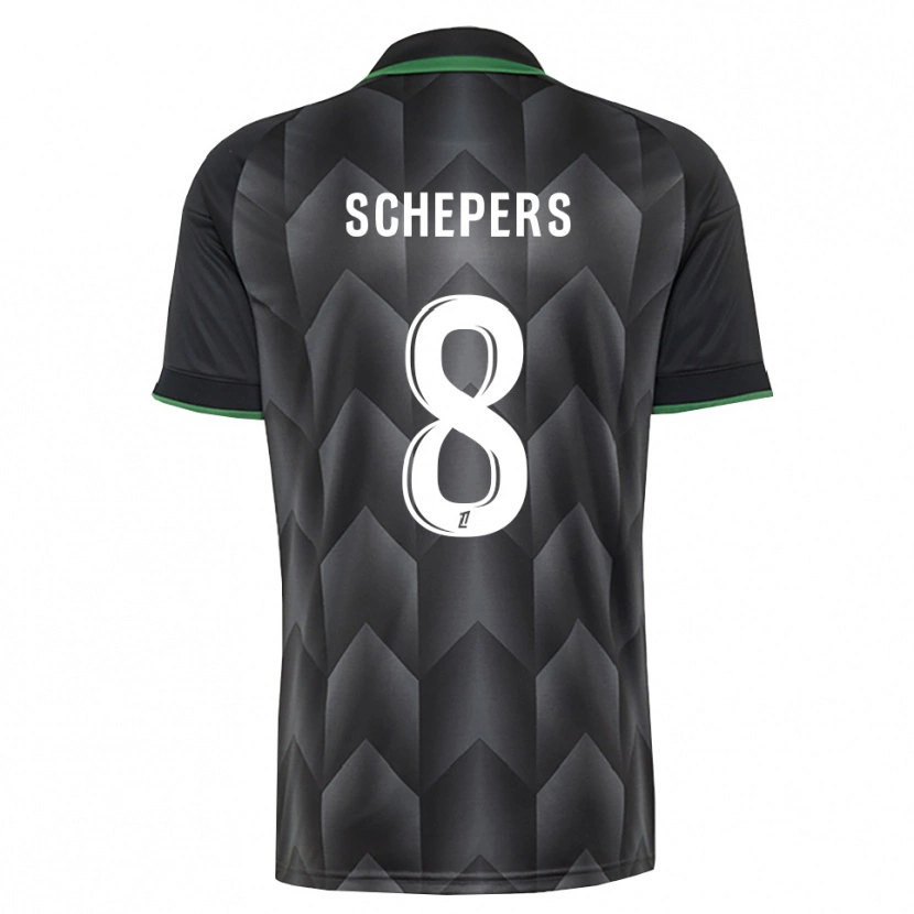 Danxen Mann Marie Schepers #8 Hvit Svart Grønn Bortetrøye Drakt Trøye 2026/27 Skjorter T-Skjorte