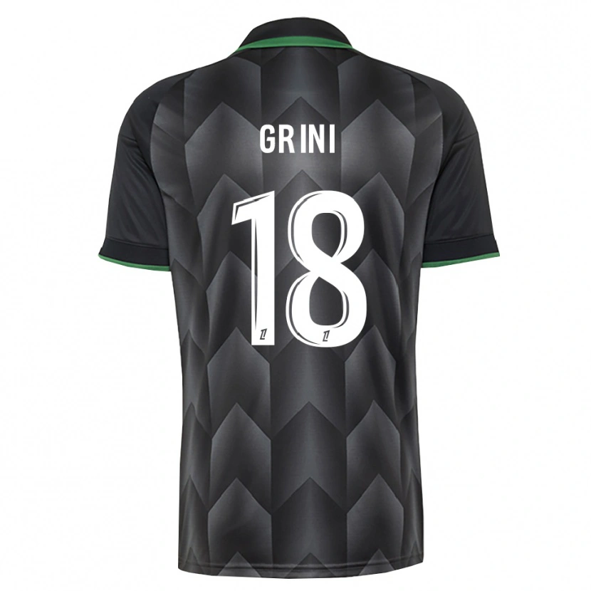 Danxen Mann Ilyes Grini #18 Hvit Svart Grønn Bortetrøye Drakt Trøye 2026/27 Skjorter T-Skjorte