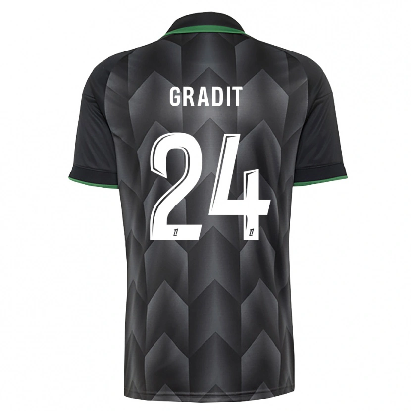 Danxen Mann Jonathan Gradit #24 Hvit Svart Grønn Bortetrøye Drakt Trøye 2026/27 Skjorter T-Skjorte