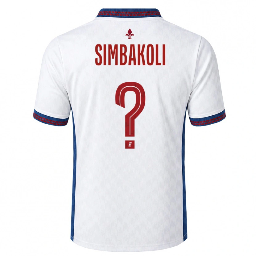 Danxen Mann Mamadou Simbakoli #0 Rød Hvit Blå Bortetrøye Drakt Trøye 2026/27 Skjorter T-Skjorte