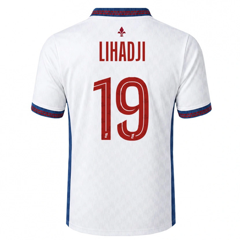 Danxen Mann Isaac Lihadji #19 Rød Hvit Blå Bortetrøye Drakt Trøye 2026/27 Skjorter T-Skjorte