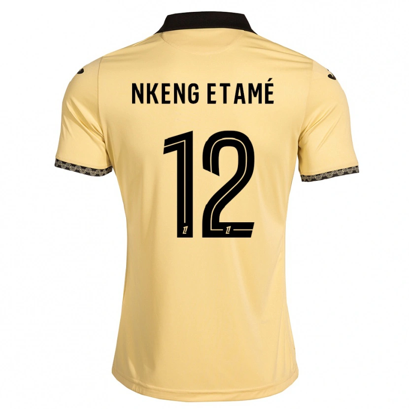 Danxen Mann Shaï Nkeng Etamé #12 Navajo Hvit Svart Bortetrøye Drakt Trøye 2026/27 Skjorter T-Skjorte
