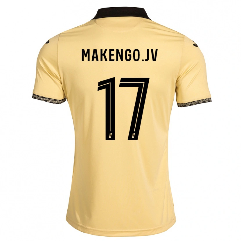 Danxen Mann Jean-Victor Makengo #17 Navajo Hvit Svart Bortetrøye Drakt Trøye 2026/27 Skjorter T-Skjorte
