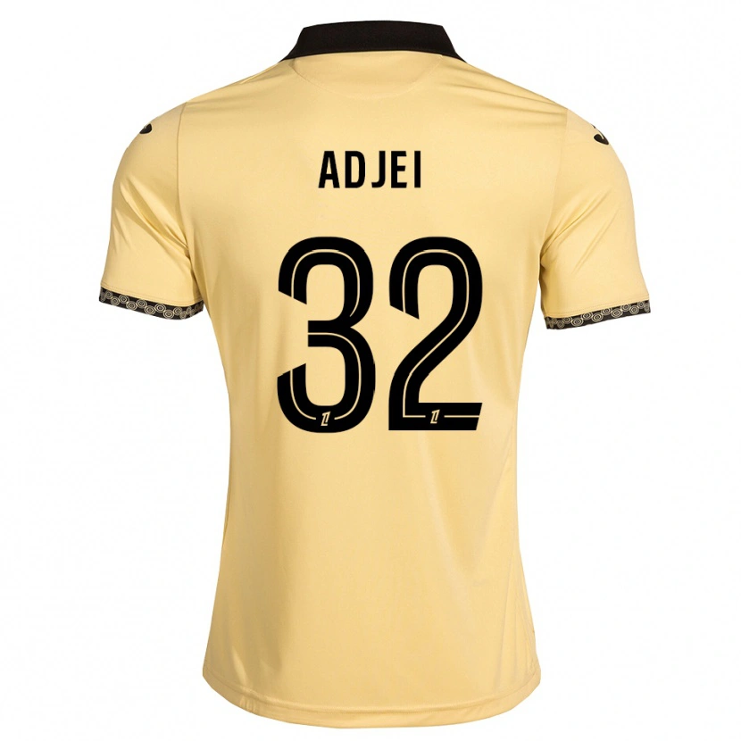Danxen Mann Nathaniel Adjei #32 Navajo Hvit Svart Bortetrøye Drakt Trøye 2026/27 Skjorter T-Skjorte