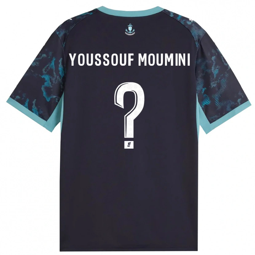 Danxen Mann Yakine Youssouf Moumini #0 Blek Turkis Hvit Svart Bortetrøye Drakt Trøye 2026/27 Skjorter T-Skjorte