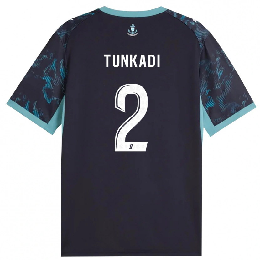 Danxen Mann Alexandre Tunkadi #2 Blek Turkis Hvit Svart Bortetrøye Drakt Trøye 2026/27 Skjorter T-Skjorte