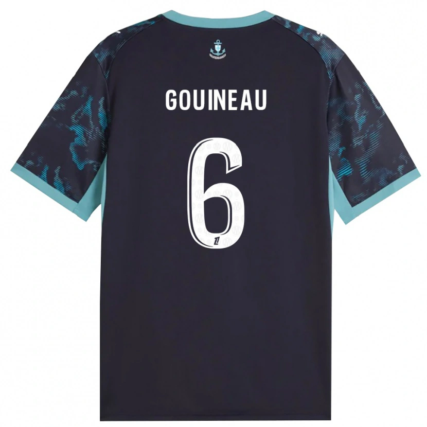 Danxen Mann Coline Gouineau #6 Blek Turkis Hvit Svart Bortetrøye Drakt Trøye 2026/27 Skjorter T-Skjorte