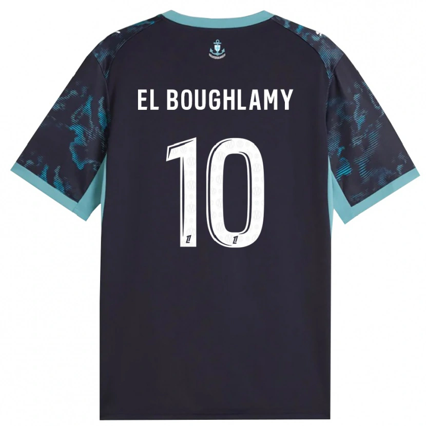 Danxen Mann Adam El Boughlamy #10 Blek Turkis Hvit Svart Bortetrøye Drakt Trøye 2026/27 Skjorter T-Skjorte