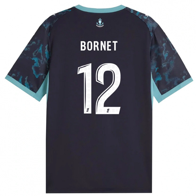 Danxen Mann Camille Bornet #12 Blek Turkis Hvit Svart Bortetrøye Drakt Trøye 2026/27 Skjorter T-Skjorte