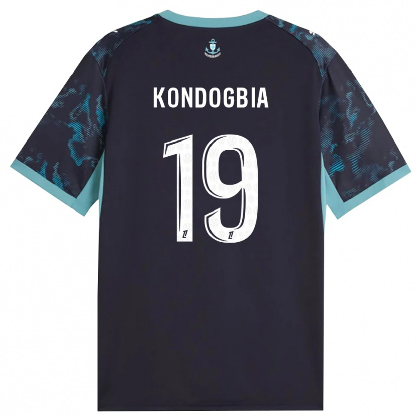Danxen Mann Geoffrey Kondogbia #19 Blek Turkis Hvit Svart Bortetrøye Drakt Trøye 2026/27 Skjorter T-Skjorte