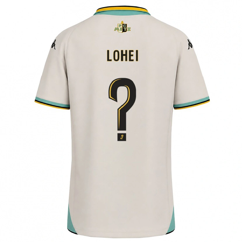 Danxen Mann Fabio Lohei #0 Blomsterhvit Svart Bortetrøye Drakt Trøye 2026/27 Skjorter T-Skjorte
