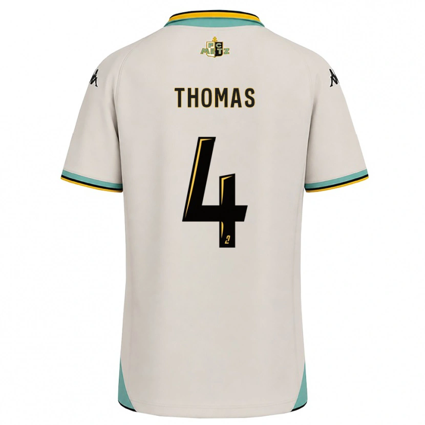 Danxen Mann Gabriel Thomas #4 Blomsterhvit Svart Bortetrøye Drakt Trøye 2026/27 Skjorter T-Skjorte