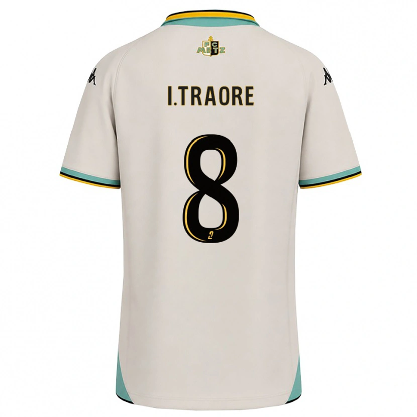Danxen Mann Ismaël Traoré #8 Blomsterhvit Svart Bortetrøye Drakt Trøye 2026/27 Skjorter T-Skjorte